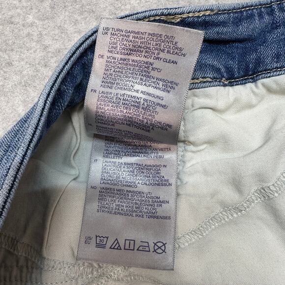 NYDJ Shorts Womens Size 22W Blue Denim Briella Heyburn Wash High Waist Cuffed - Picture 11 of 14